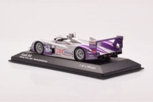 Audi R8 LMP900 #28 F. Biela / P. Kaffer / A. McNish 12 Hours of Sebring Winner 2004 Minichamps 1:43 4000412328 Diecast - image 3 of 4