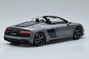 Audi R8 Spyder Performance Nardo Gray Kengfai 1:18 VAKF-0352 Diecast - image 3 of 11