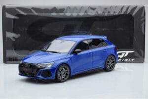 Audi RS3 8Y Sportback Performance Edition Nagaro Blue GT Spirit 1:18 GT884 Resin - image 5 of 5
