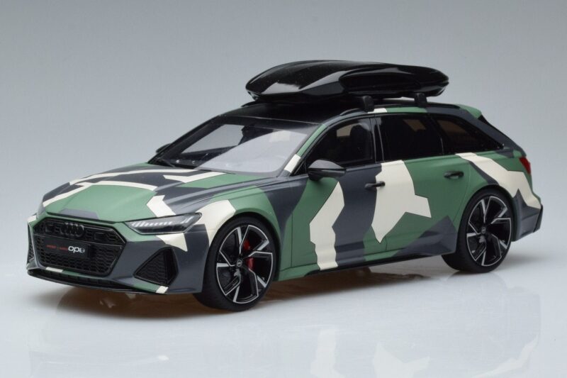 Audi RS6 C8 Avant Camouflage With Roof Top Asia Edition GT Spirit 1:18 Audi RS6 C8 Avant Camouflage With Roof Top Asia Edition GT Spirit 1:18 CLDC014 Resin