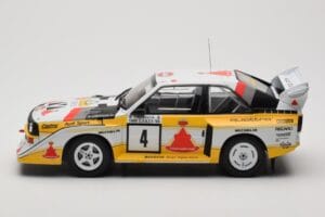 Audi Sport Quattro S1 E2 #4 S. Blomqvist / B. Cederberg Rally 1000 Lakes 1985 IXO 1:18 18RMC161A Diecast - image 3 of 6