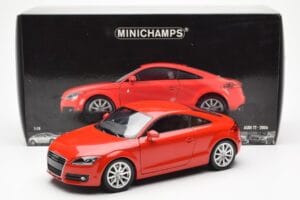 Audi TT 8J Red Metallic Minichamps 1:18 100015021 Diecast - image 8 of 8