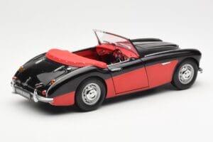 Austin-Healey 3000 Mk I Spider Black Red Kyosho 1:18 08141KR Diecast - image 3 of 8
