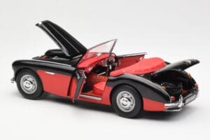 Austin-Healey 3000 Mk I Spider Black Red Kyosho 1:18 08141KR Diecast - image 5 of 8