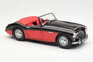Austin-Healey 3000 Mk I Spider Black Red Kyosho 1:18 08141KR Diecast - image 6 of 8