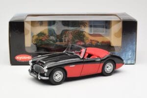 Austin-Healey 3000 Mk I Spider Black Red Kyosho 1:18 08141KR Diecast - image 8 of 8