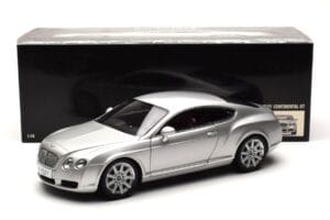 Bentley Continental GT Silver Minichamps 1:18 100139021 Diecast - image 8 of 8
