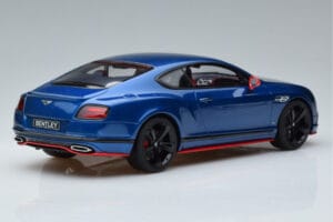 Bentley Continental GT Speed Black Edition Blue GT Spirit 1:18 KJ006 Resin - image 2 of 6