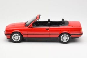 BMW 318i E30 Cabriolet Red Norev 1:18 183210 Diecast - image 3 of 6