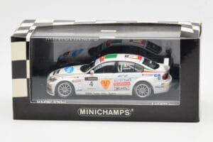 BMW 320si E90 BMW Team Italy Spain #4 A. Zanardi WTCC Brno 3rd Race 2007 Minichamps 1:43 400072604 Diecast - image 4 of 4