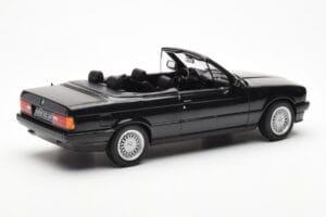 BMW 325i E30 Cabriolet Black Metallic Norev 1:18 183211 Diecast - image 2 of 6