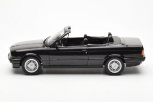 BMW 325i E30 Cabriolet Black Metallic Norev 1:18 183211 Diecast - image 3 of 6