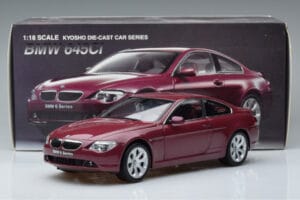 BMW 645Ci E63 Dark Red Kyosho 1:18 08701CR Diecast - image 7 of 7
