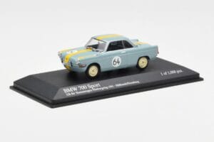 BMW 700 Sport #64 Hulbusch / Stausberg 12 Hours of Nurburgring 1961 Minichamps 1:43 400612364 Diecast - image 2 of 4
