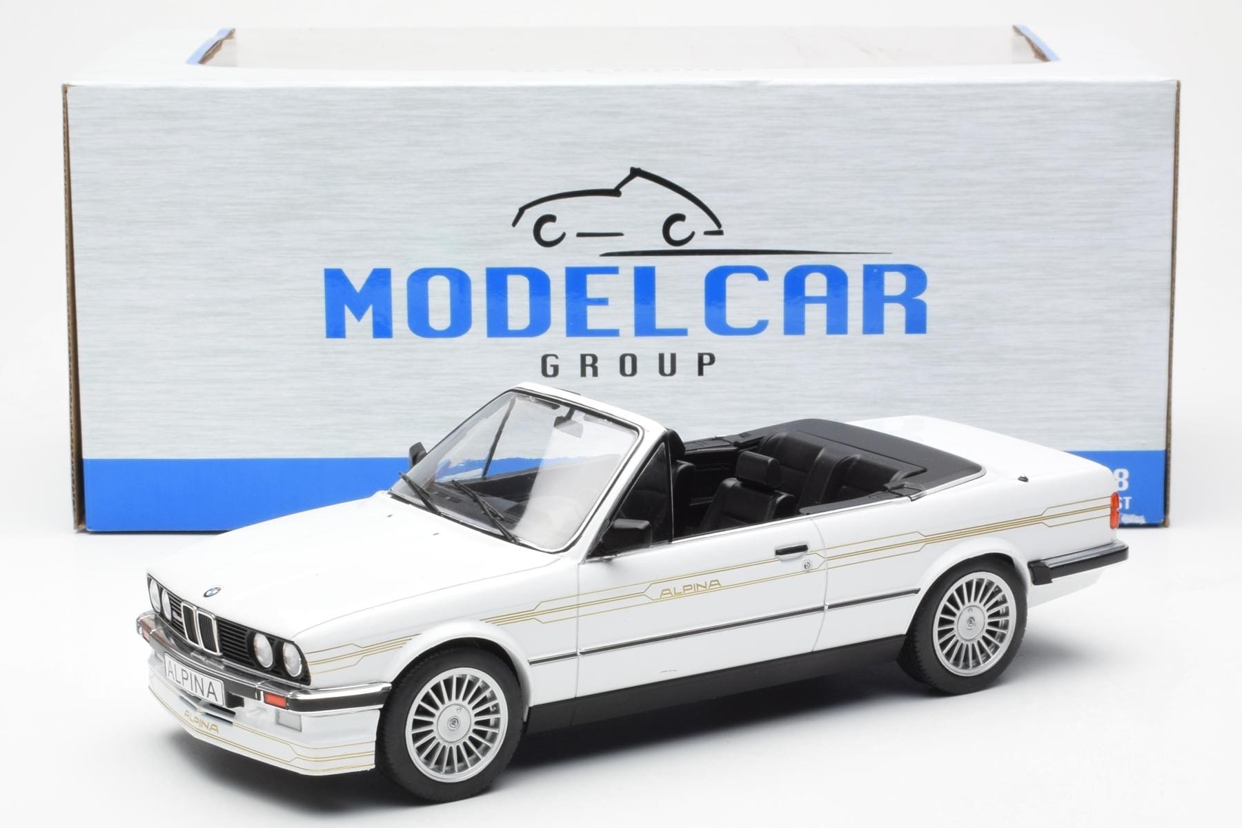 MCG BMW Alpina C2 2.7 E30 Cabriolet 1:18 White