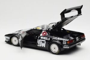 BMW M1 #111 Team MK Motorsport J-L. Witmeur / Krankenberg / Libert 24 Hours of Le Mans 1986 Minichamps 1:18 180862911 Diecast - image 5 of 8