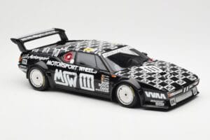 BMW M1 #111 Team MK Motorsport J-L. Witmeur / Krankenberg / Libert 24 Hours of Le Mans 1986 Minichamps 1:18 180862911 Diecast - image 6 of 8