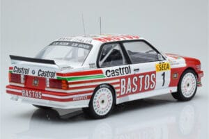BMW M3 E30 Bastos #1 R. Ravaglia / E. Pirro / E. Van de Poele 24 Hours of Spa 1991 IXO 1:18 18RMC081A Diecast - image 2 of 6