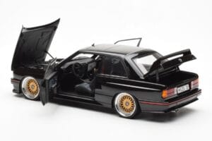 BMW M3 E30 Sport Evolution Black Custom Wheels AUTOart 1:18 70562 Diecast - image 5 of 8