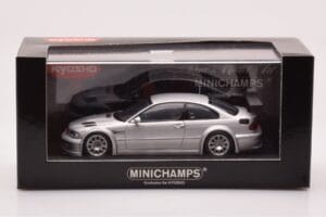 BMW M3 E46 GTR Street Silver Minichamps 1:43 403012105 Diecast - image 4 of 4