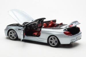 BMW M6 F12 Convertible Silverstone Silver II Paragon 1:18 80432253656 Diecast - image 5 of 8