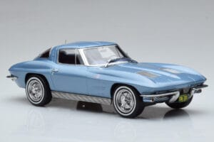 Chevrolet Corvette C2 Sting Ray Blue Norev 1:18 189050 Diecast - image 4 of 6