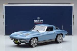 Chevrolet Corvette C2 Sting Ray Blue Norev 1:18 189050 Diecast - image 6 of 6