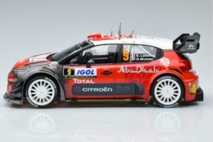 Citroen C3 WRC #9 S. Lefebvre / G. Moreau Tour de Corse 2017 Norev 1:18 181633 Diecast - image 3 of 6