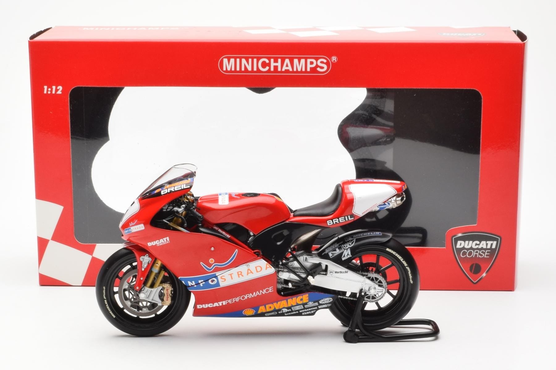 Minichamps Ducati Desmosedici Prova 2002 1:12 Diecast