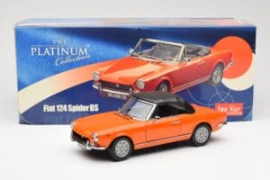 Fiat 124 BS Orange Sun Star 1:18 4906 Diecast - image 8 of 8