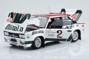 Fiat 131 Abarth Alitalia #2 W. Röhrl / C. Geistdörfer Rally Monte Carlo 1978 Kyosho 1:18 08376G Diecast - image 2 of 10