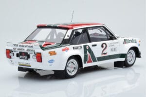 Fiat 131 Abarth Alitalia #2 W. Röhrl / C. Geistdörfer Rally Monte Carlo 1978 Kyosho 1:18 08376G Diecast - image 3 of 10
