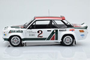 Fiat 131 Abarth Alitalia #2 W. Röhrl / C. Geistdörfer Rally Monte Carlo 1978 Kyosho 1:18 08376G Diecast - image 4 of 10