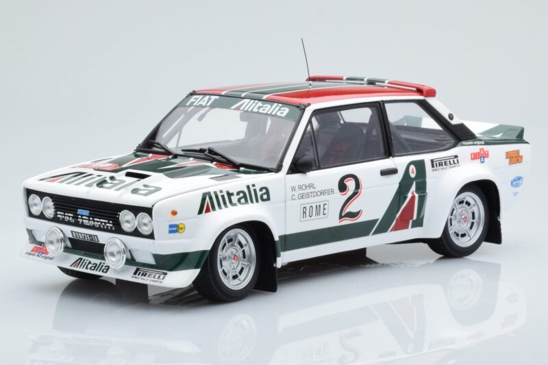 Fiat 131 Abarth Alitalia #2 W. Röhrl / C. Geistdörfer Rally Monte Carlo 1978 Kyosho 1:18 Fiat 131 Abarth Alitalia #2 W. Röhrl / C. Geistdörfer Rally Monte Carlo 1978 Kyosho 1:18 08376G Diecast