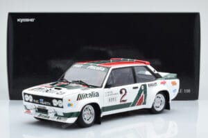 Fiat 131 Abarth Alitalia #2 W. Röhrl / C. Geistdörfer Rally Monte Carlo 1978 Kyosho 1:18 08376G Diecast - image 10 of 10