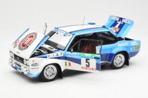 Fiat 131 Abarth #5 Team Fiat Works Rally Portugal 1980 Kyosho 1:18 08376A Diecast - image 2 of 8