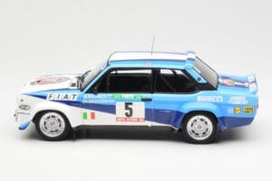 Fiat 131 Abarth #5 Team Fiat Works Rally Portugal 1980 Kyosho 1:18 08376A Diecast - image 4 of 8