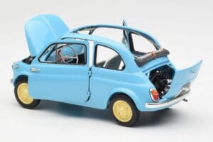 Fiat Nuova 500 Celeste Blue Kyosho 1:18 08966LB Diecast - image 5 of 8