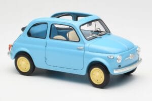 Fiat Nuova 500 Celeste Blue Kyosho 1:18 08966LB Diecast - image 6 of 8
