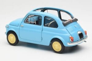 Fiat Nuova 500 Celeste Blue Kyosho 1:18 08966LB Diecast - image 7 of 8