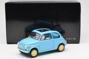 Fiat Nuova 500 Celeste Blue Kyosho 1:18 08966LB Diecast - image 8 of 8