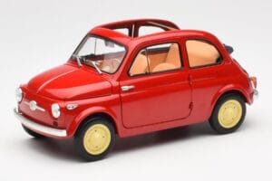 Fiat Nuova 500 Coral Red Kyosho 1:18 08966R Diecast