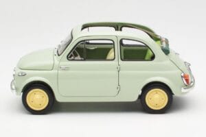 Fiat Nuova 500 Clear Green Kyosho 1:18 08966LG Diecast - image 4 of 8
