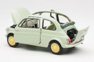 Fiat Nuova 500 Clear Green Kyosho 1:18 08966LG Diecast - image 5 of 8