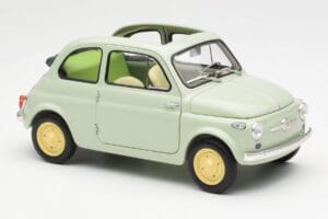 Fiat Nuova 500 Clear Green Kyosho 1:18 08966LG Diecast - image 6 of 8