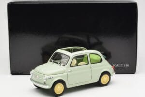 Fiat Nuova 500 Clear Green Kyosho 1:18 08966LG Diecast - image 8 of 8