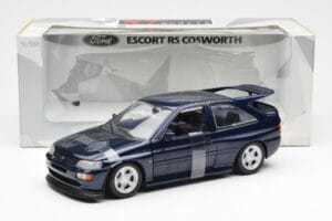 Ford Escort RS Cosworth Blue Metallic UT Models 1:18 180082101-R1 Diecast - image 2 of 6