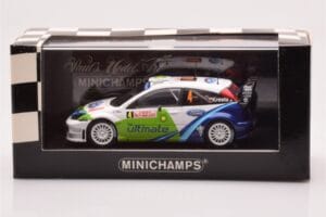 Ford Focus RS WRC #4 R. Kresta / J. Tomanek Rally Monte Carlo 2005 Minichamps 1:43 400058404 Diecast - image 4 of 4
