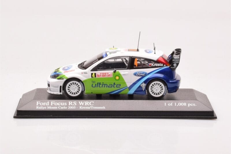 Ford Focus RS WRC #4 R. Kresta / J. Tomanek Rally Monte Carlo 2005 Minichamps 1:43 400058404 Diecast
