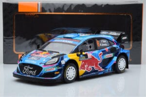 Ford Puma Rally1 WRC #8 O. Tanak / M. Jarveoja Winner Rally Sweden 2023 IXO 1:18 18RMC154A Diecast - image 6 of 6